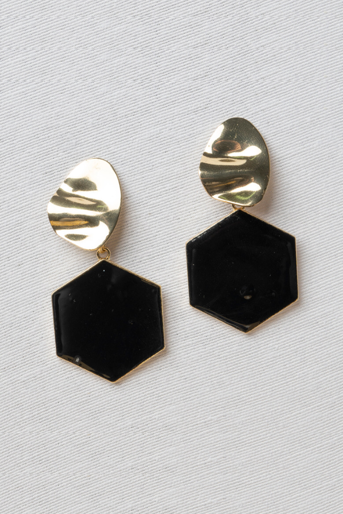 Pendiente Negro Columba