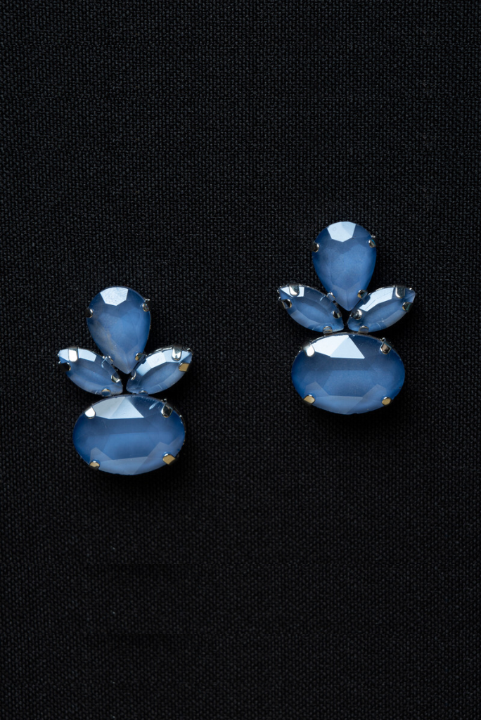 Pendiente Azul Rubí