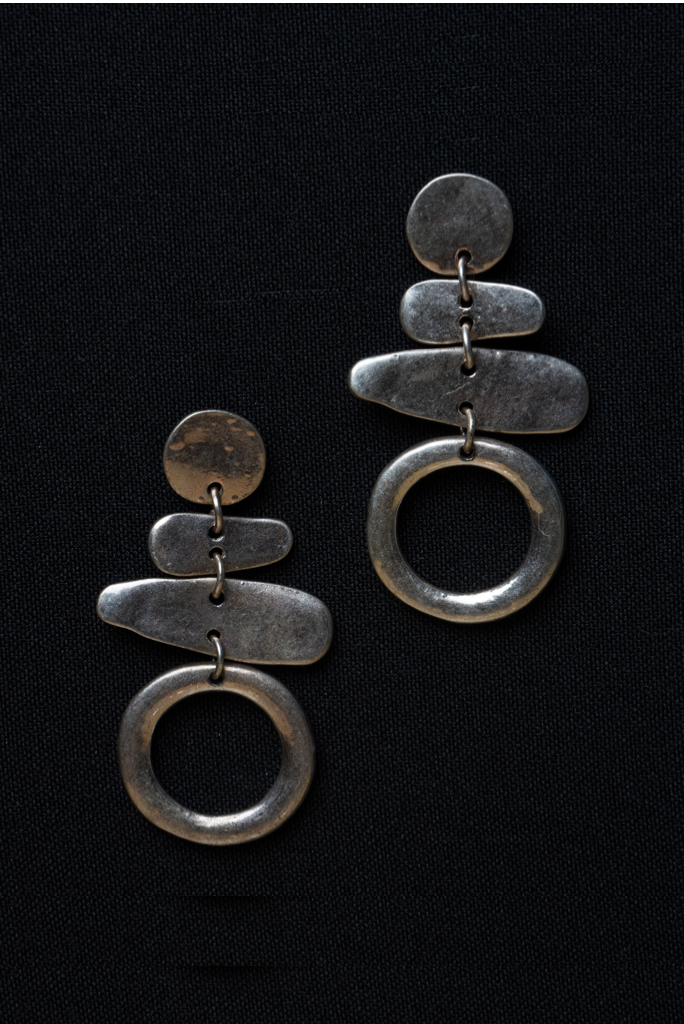 Pendientes Stone Gris
